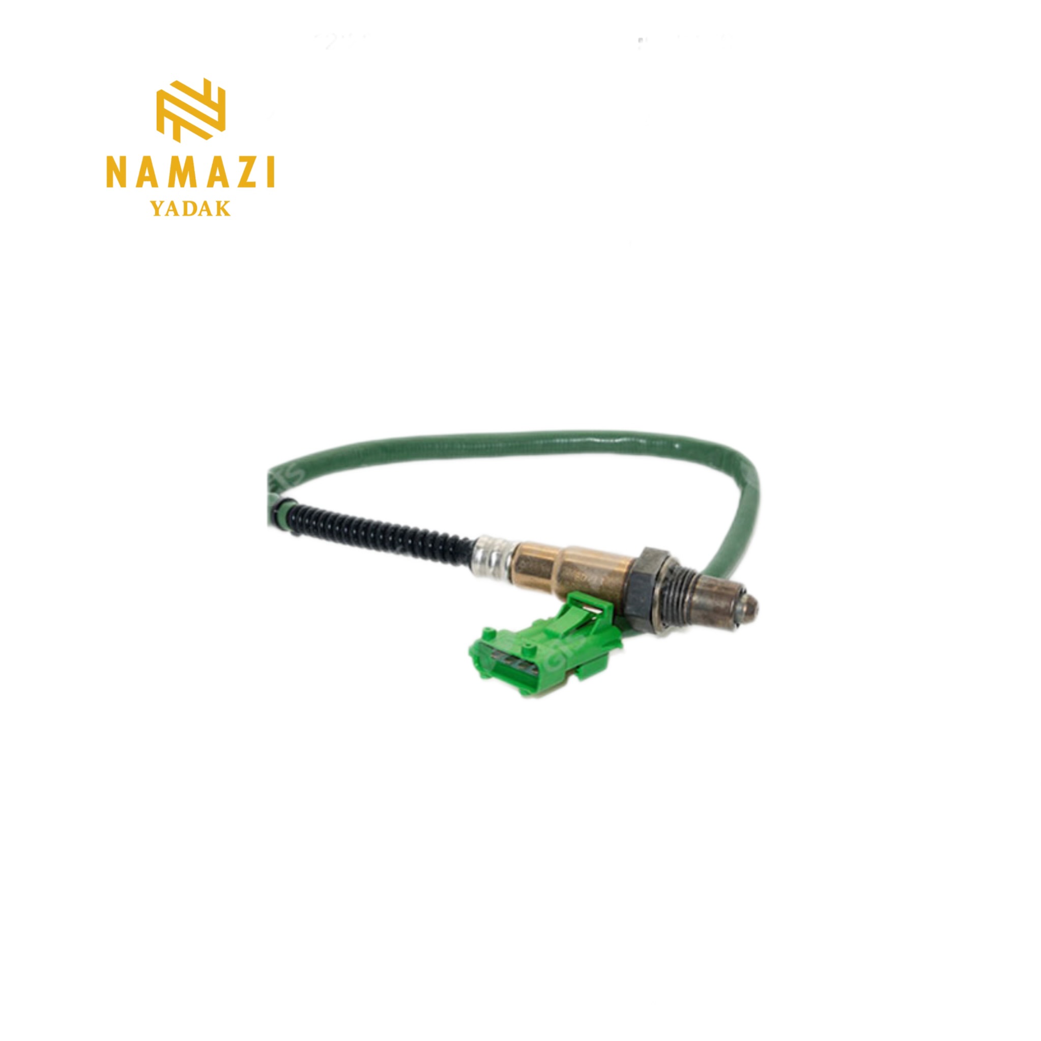سنسور اکسیژن پایین سمند (بوش) سوکت سبز سیم مشکی طول 565